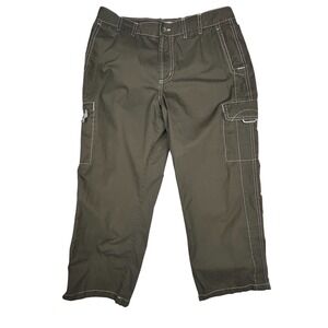 Columbia Pants Womens 8‎ Cargo Capri Cotton Brown Lightweight Outdoor Hiking